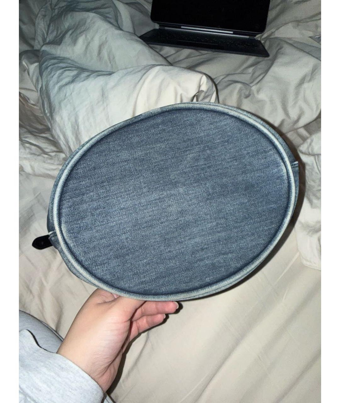 PRADA Темно-синяя деним сумка тоут, фото 5