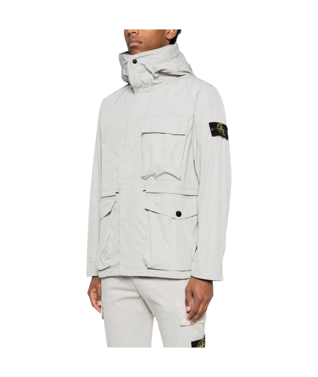 STONE ISLAND Серая парка, фото 4