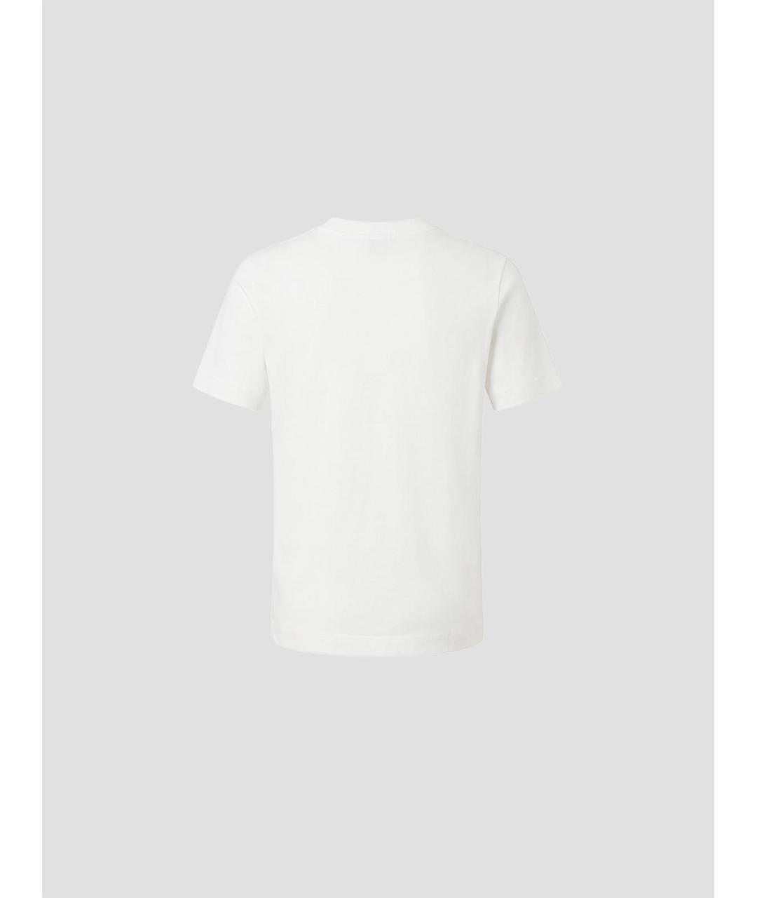 BURBERRY Белая хлопковая футболка, фото 2