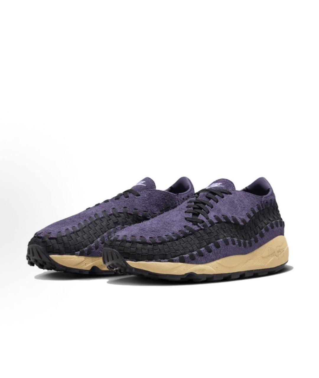 NIKE Фиолетовые замшевые низкие кроссовки / кеды, фото 2