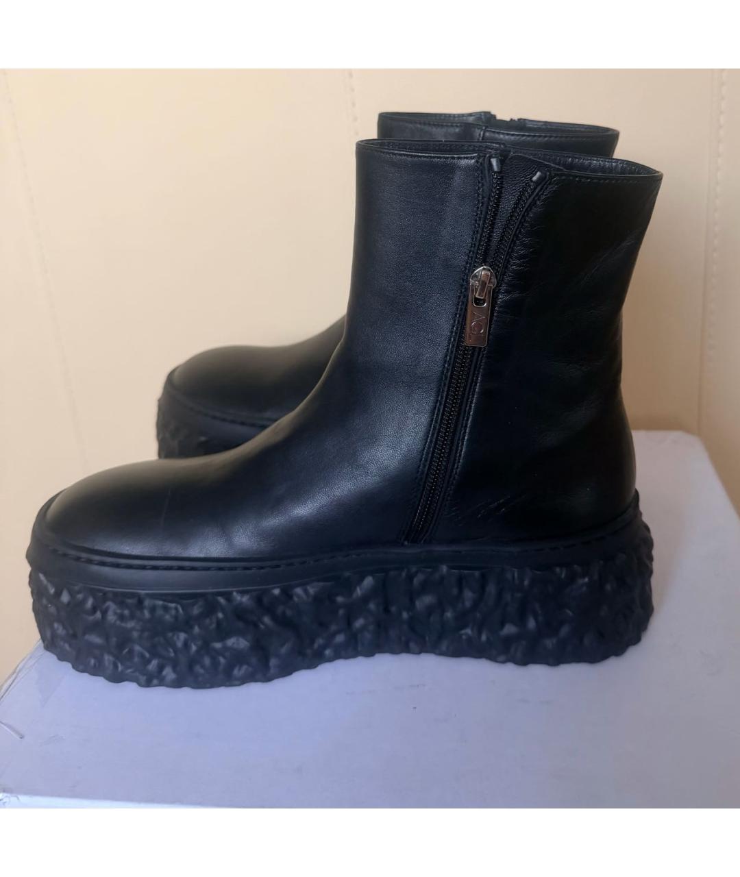 AGL Черные кожаные ботинки, фото 7