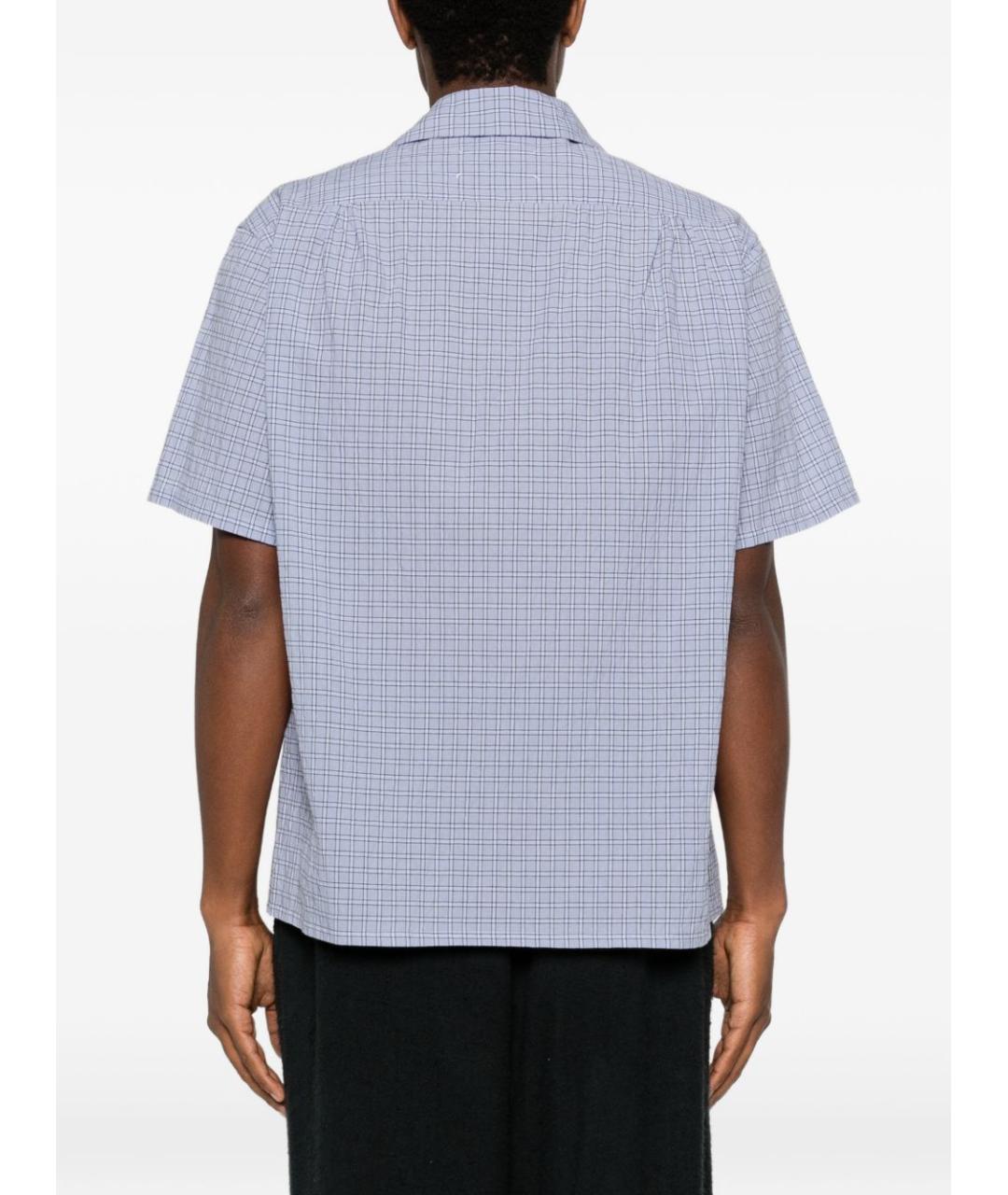 MAISON MARGIELA Голубая хлопковая кэжуал рубашка, фото 4