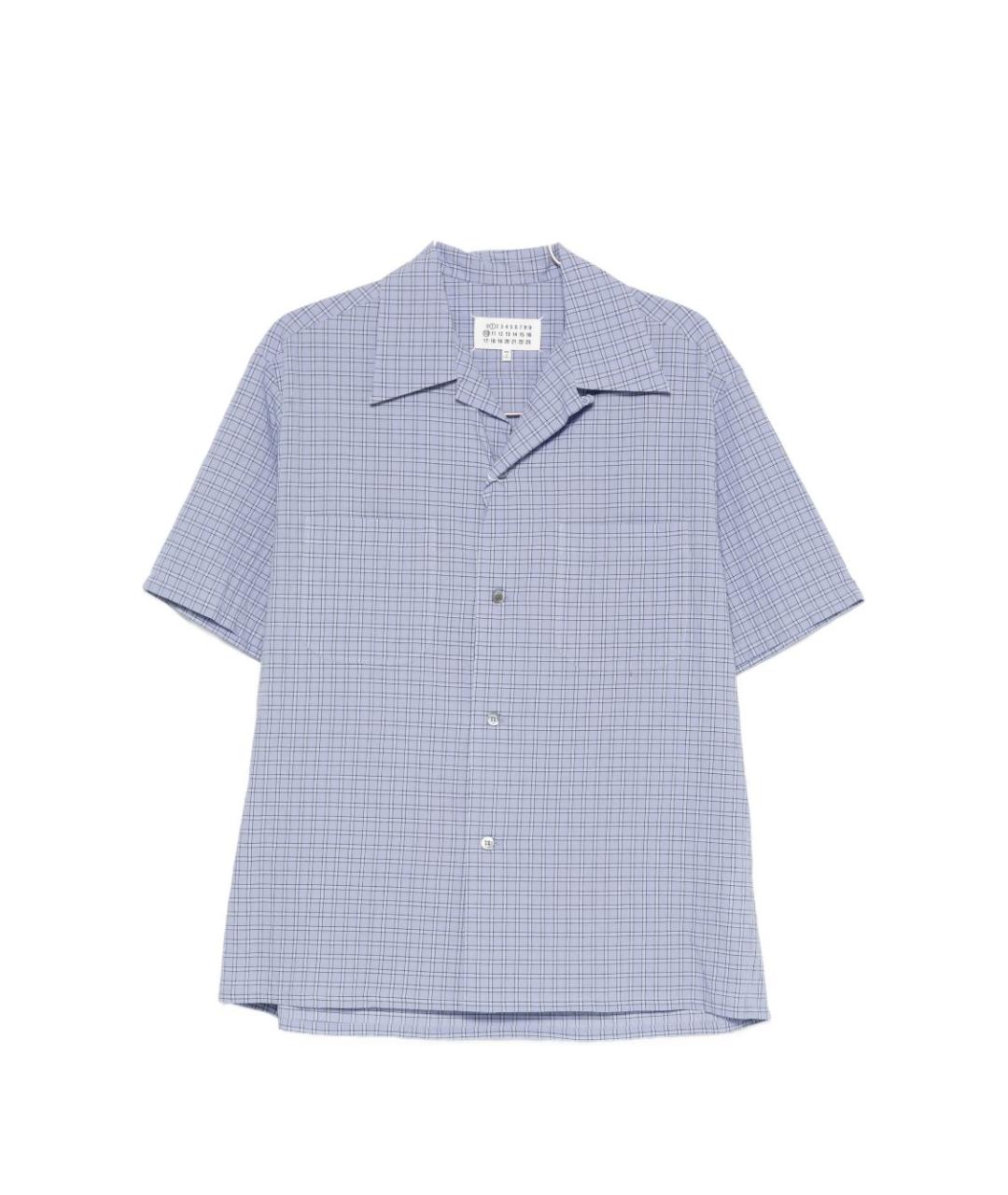 MAISON MARGIELA Голубая хлопковая кэжуал рубашка, фото 1