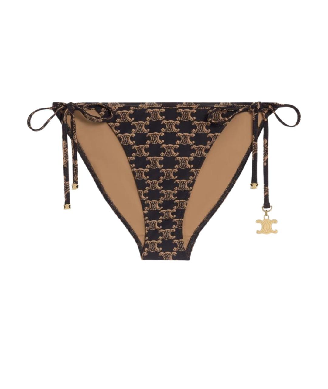 CELINE Коричневый полиамидовый купальник, фото 1