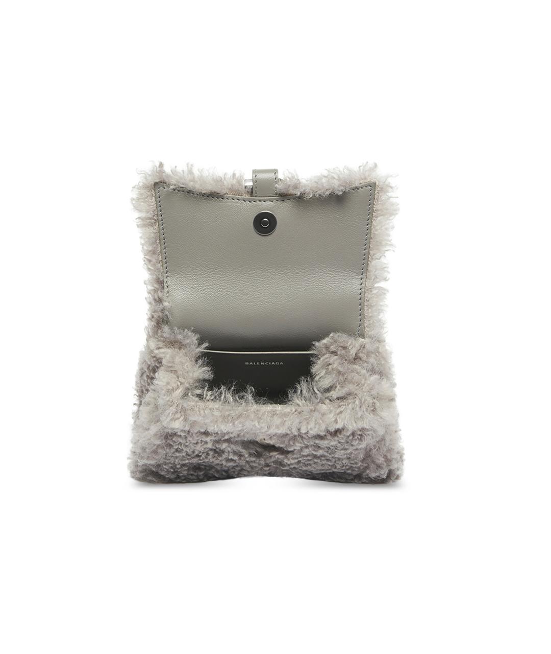 BALENCIAGA Серая сумка через плечо, фото 4