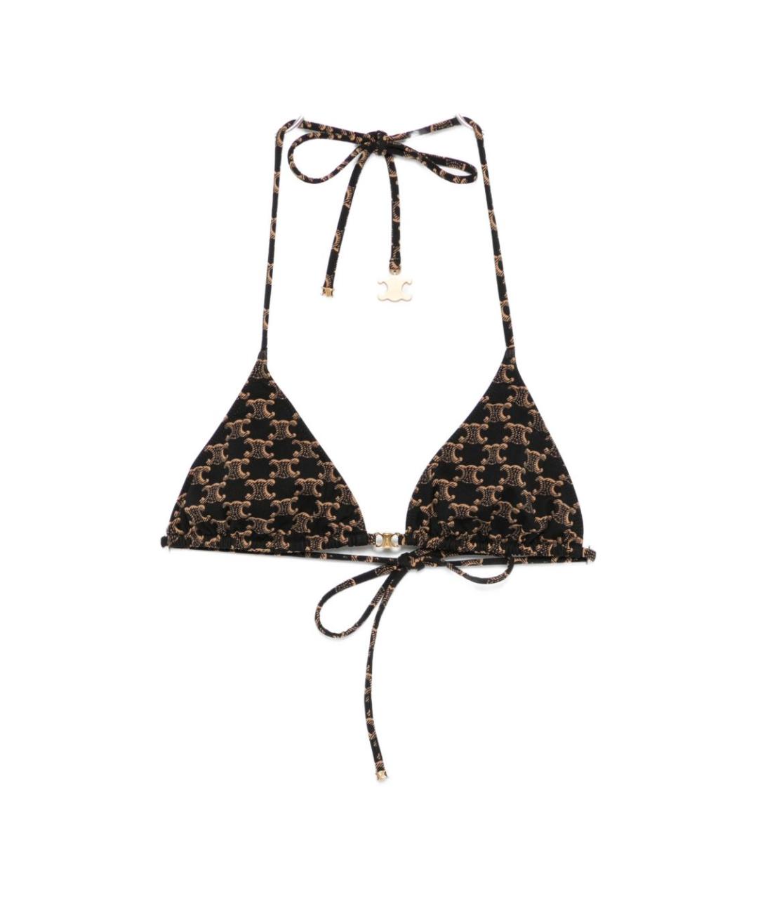 CELINE Коричневый полиамидовый купальник, фото 1