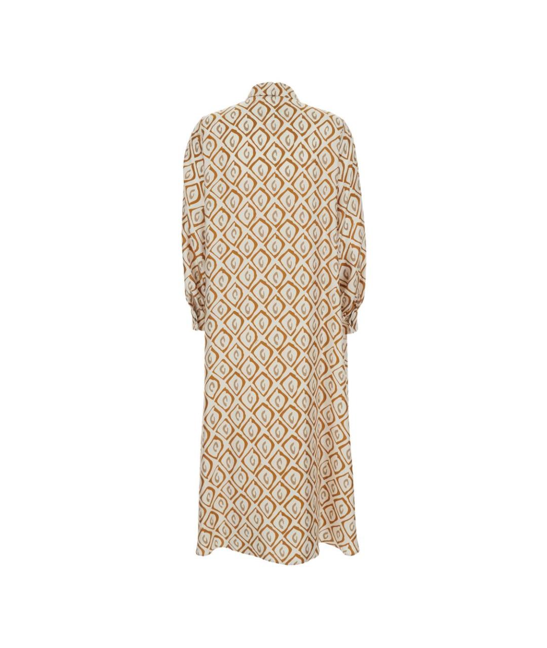 MAX MARA Мульти шелковое повседневное платье, фото 2