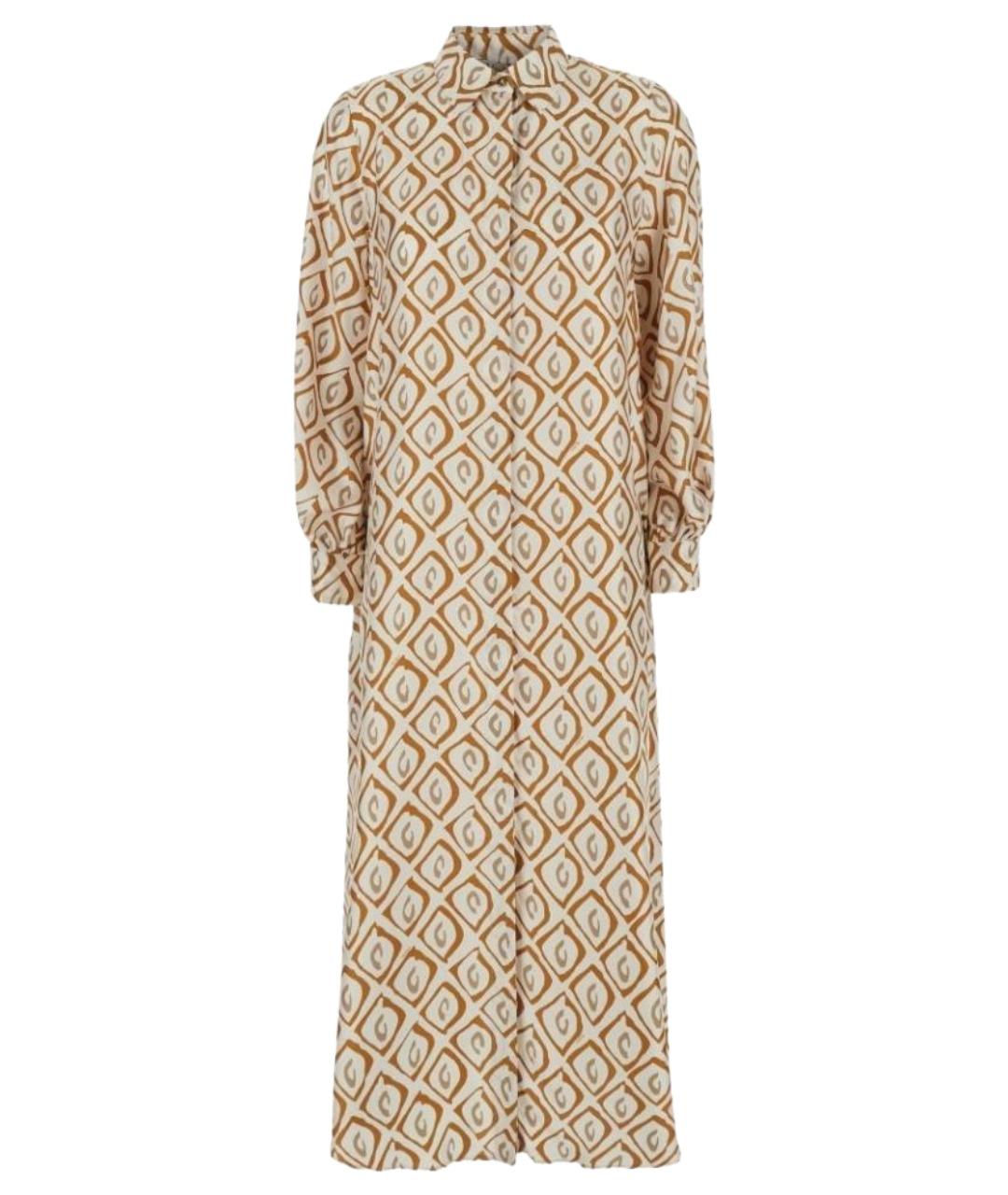 MAX MARA Мульти шелковое повседневное платье, фото 1