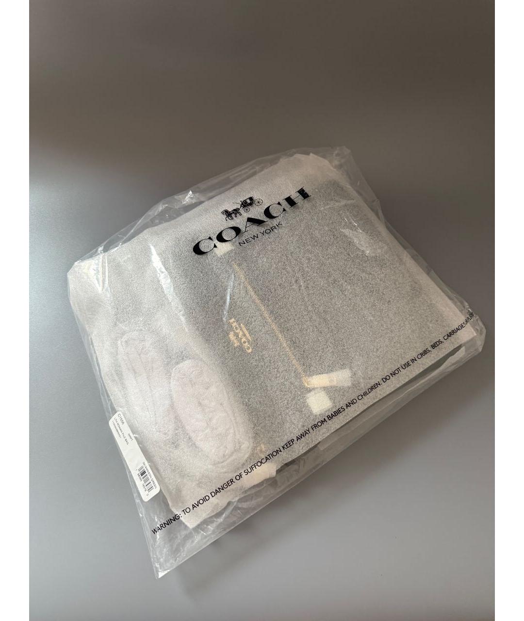 COACH Зеленая кожаная сумка через плечо, фото 8