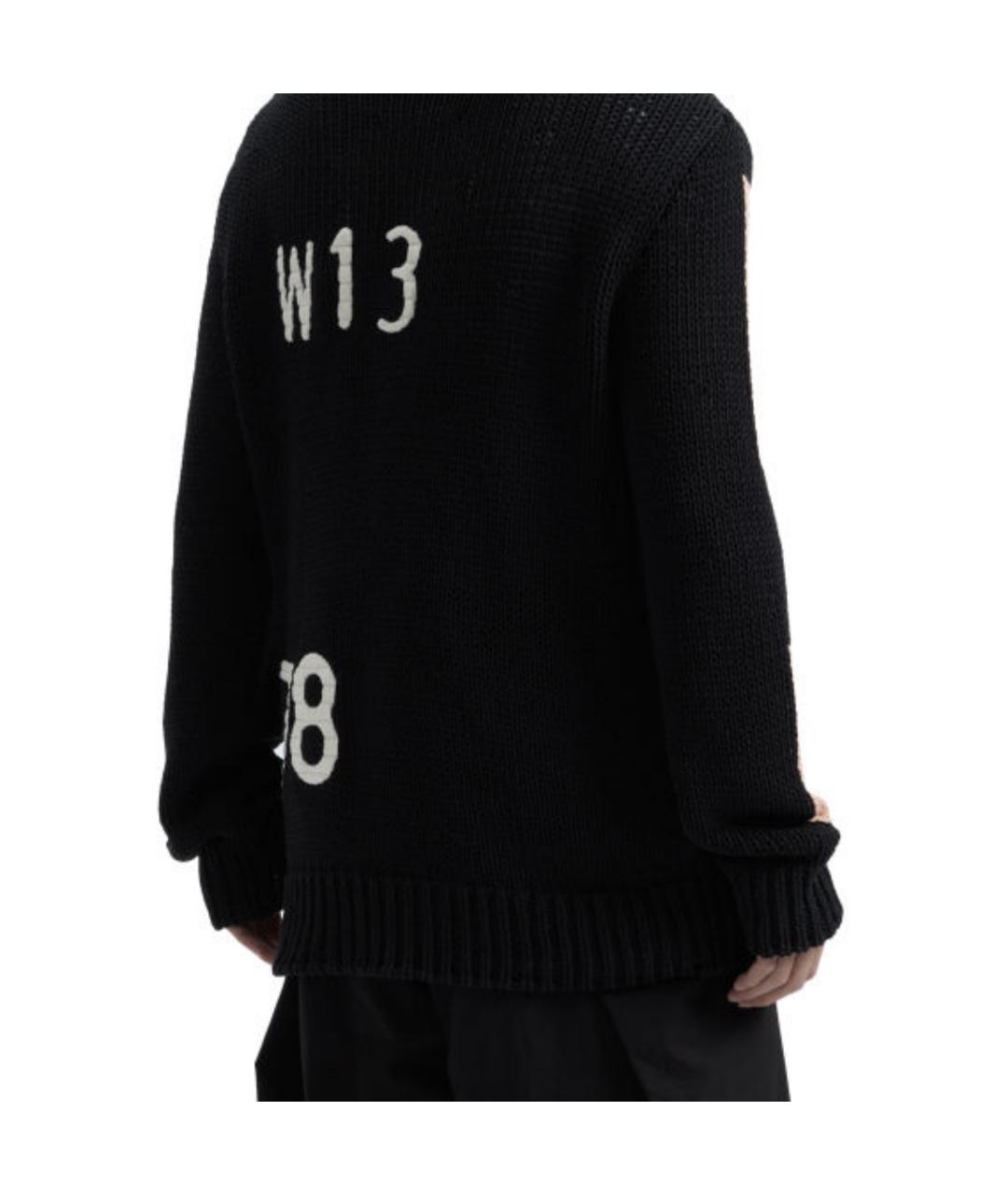 JIL SANDER Черный хлопковый джемпер / свитер, фото 5