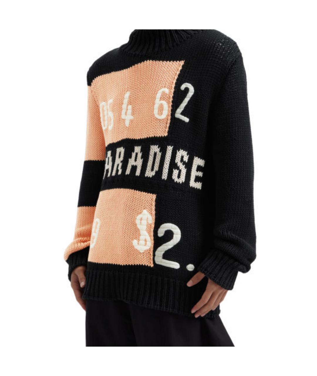 JIL SANDER Черный хлопковый джемпер / свитер, фото 4