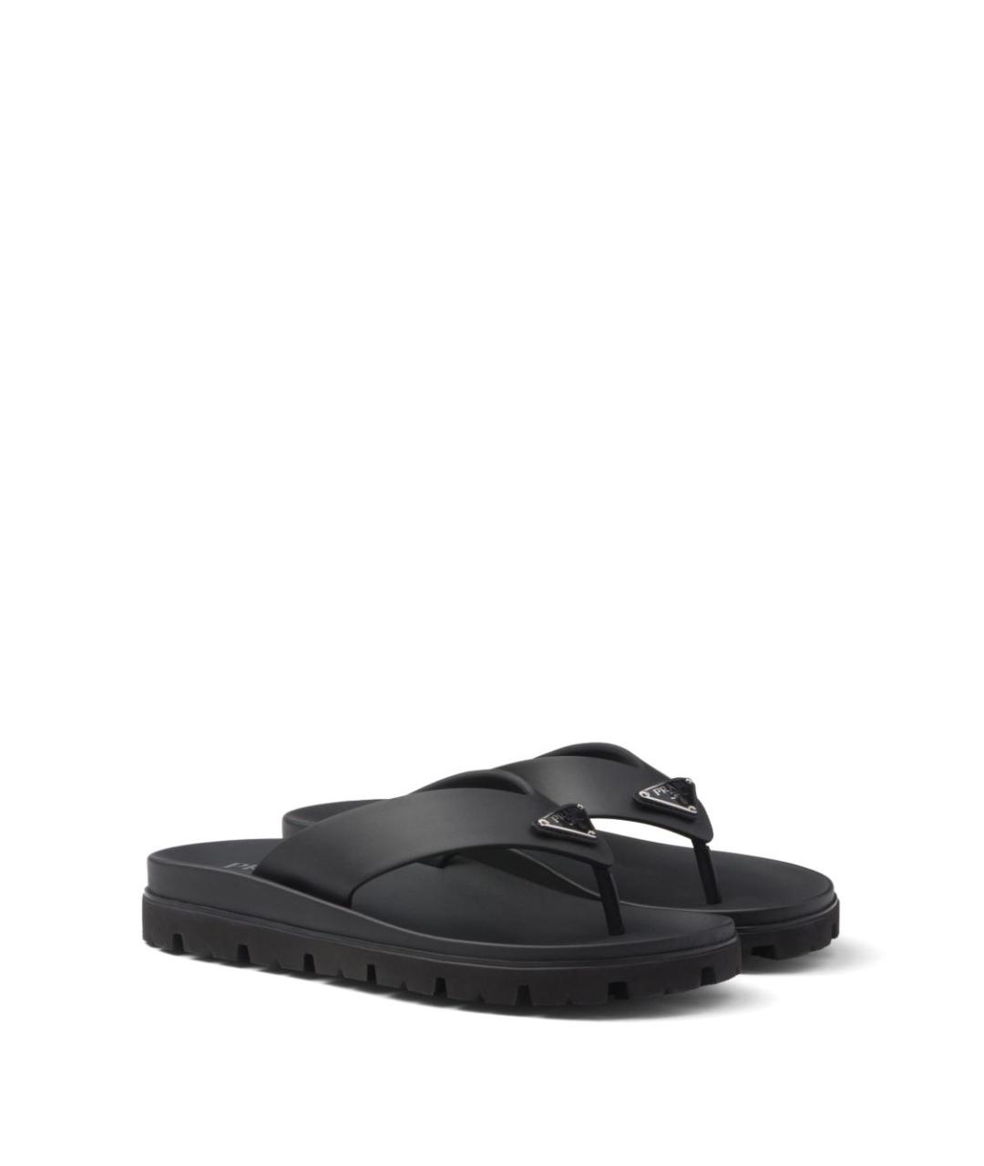 PRADA Черные сандалии, фото 3