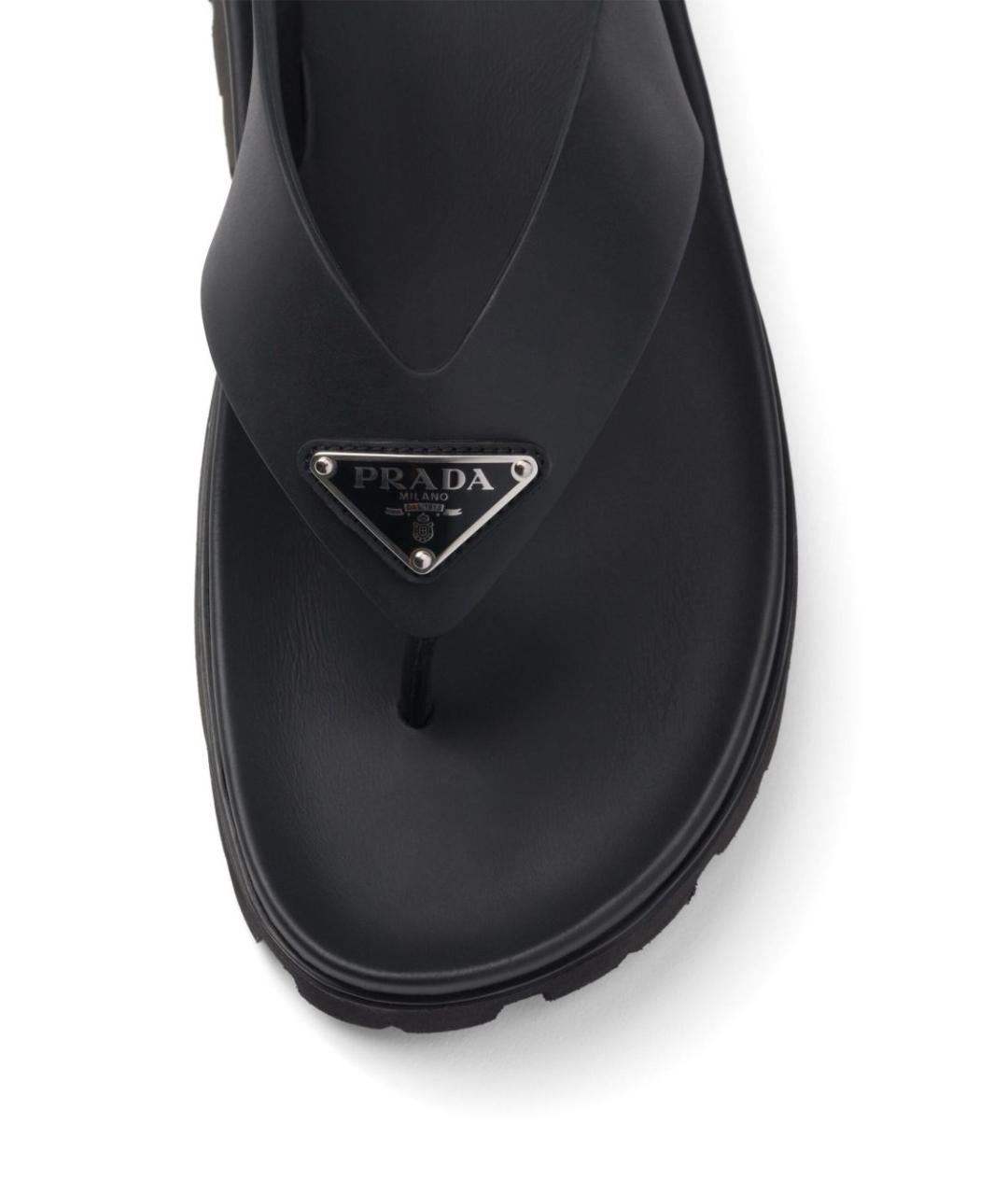 PRADA Черные сандалии, фото 2