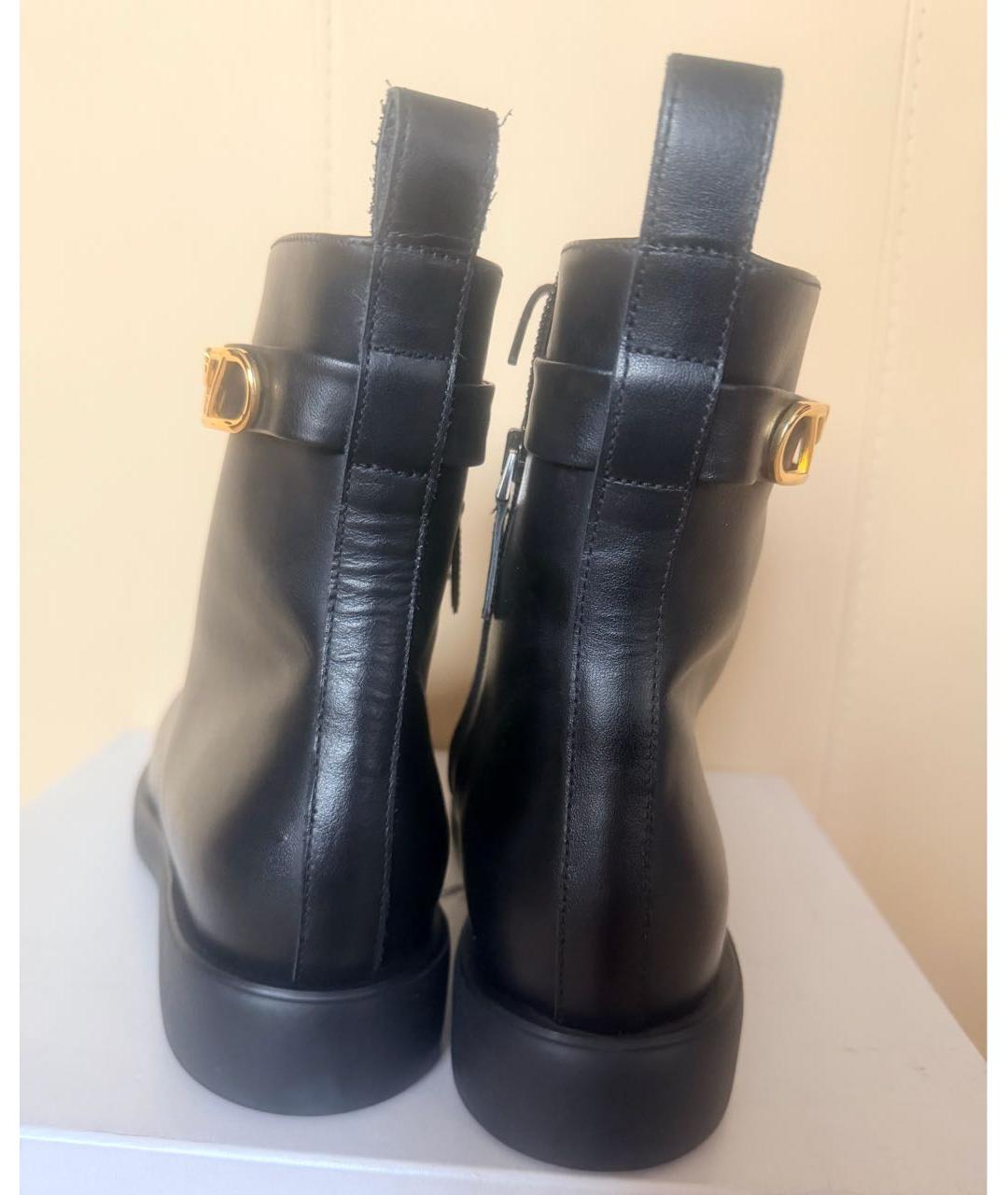 EMPORIO ARMANI Черные кожаные ботинки, фото 4