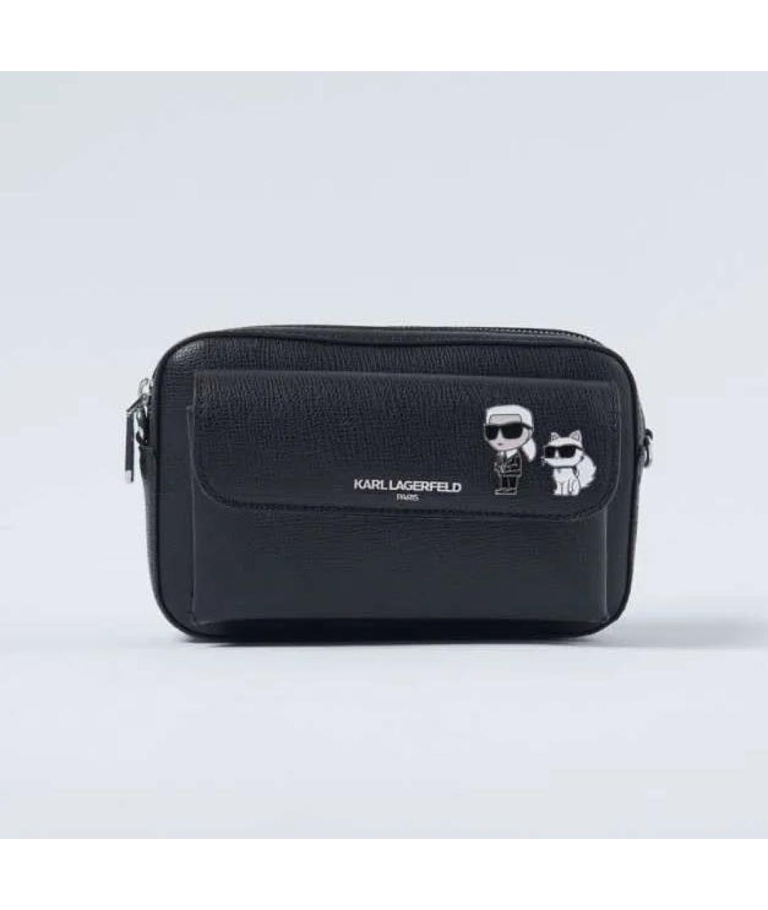 KARL LAGERFELD Черная сумка через плечо, фото 6
