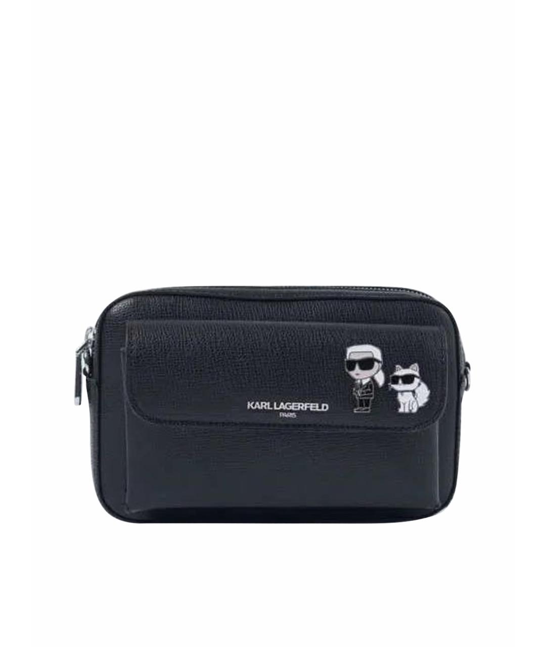 KARL LAGERFELD Черная сумка через плечо, фото 1