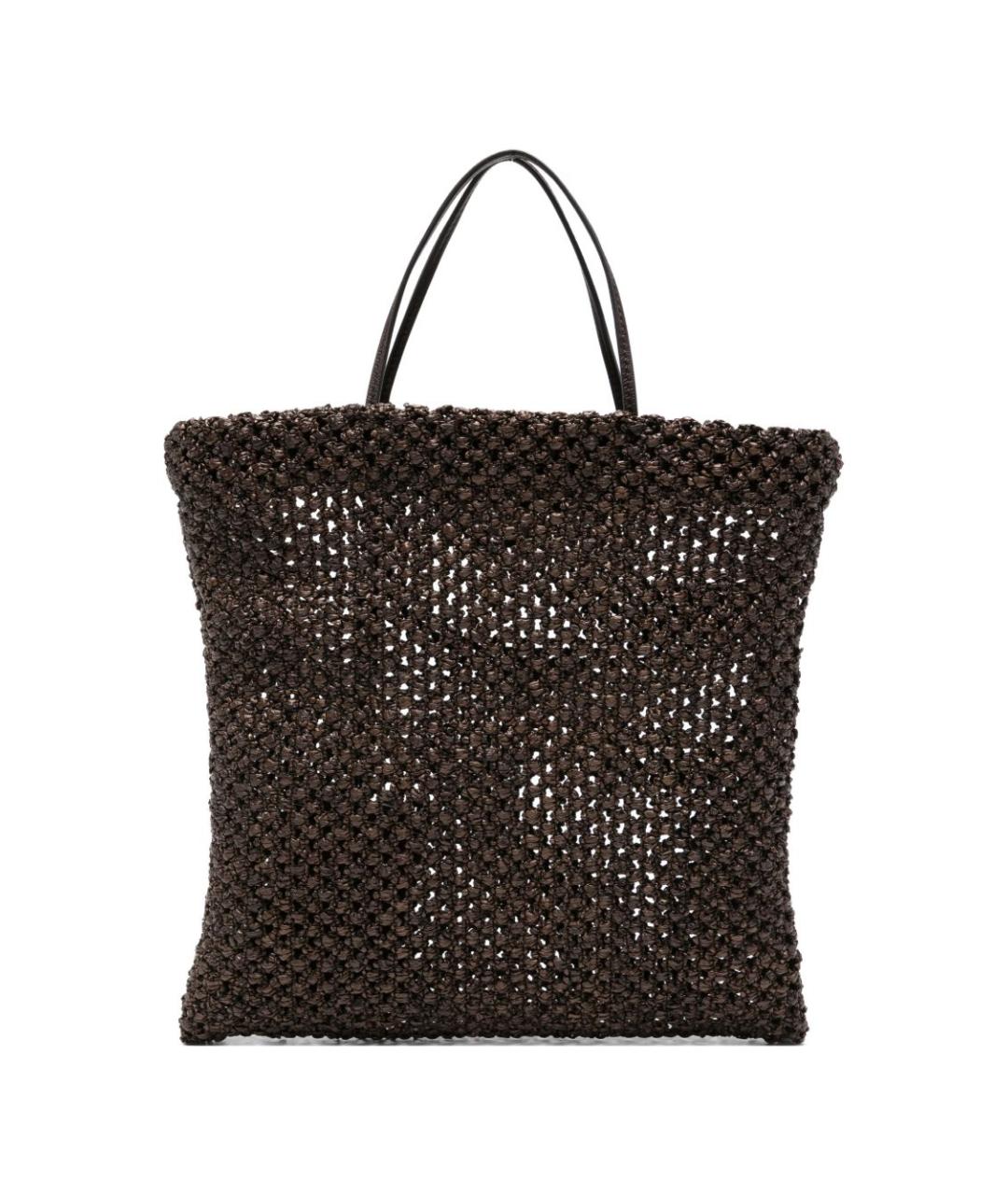 THE ROW Коричневая пелетеная сумка тоут, фото 1