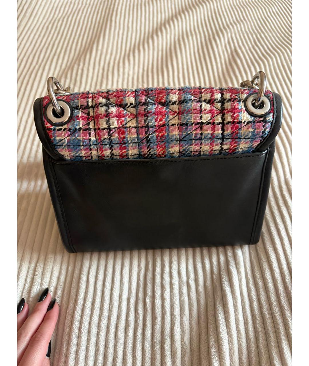 KARL LAGERFELD Черная кожаная сумка с короткими ручками, фото 3