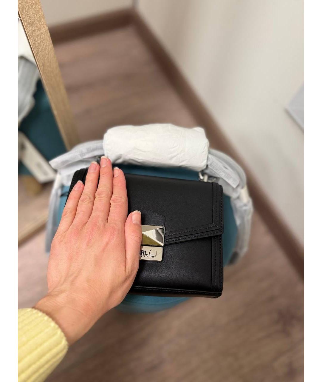 KARL LAGERFELD Черная сумка через плечо, фото 3