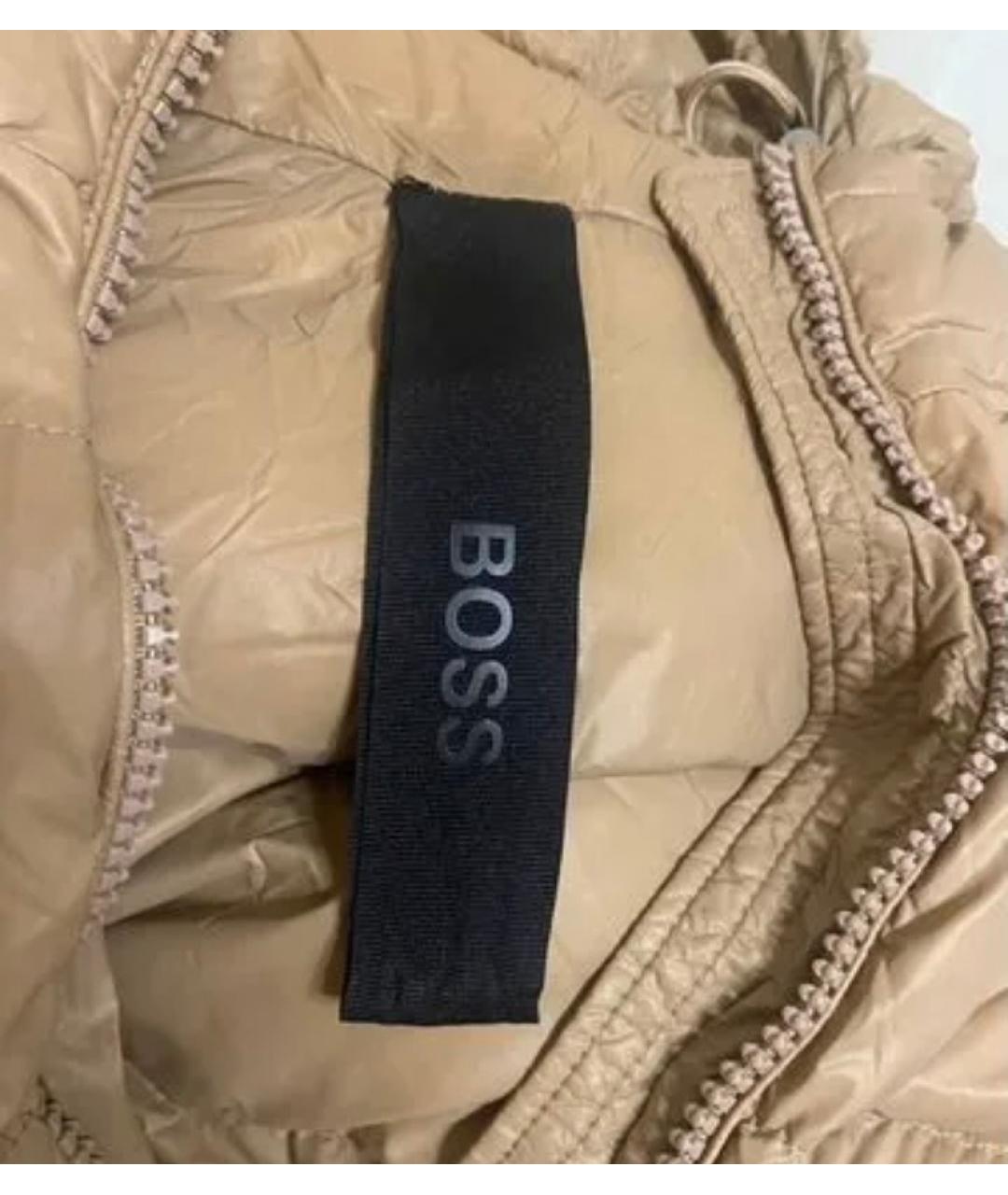 HUGO BOSS Коричневая полиэстеровая куртка, фото 4