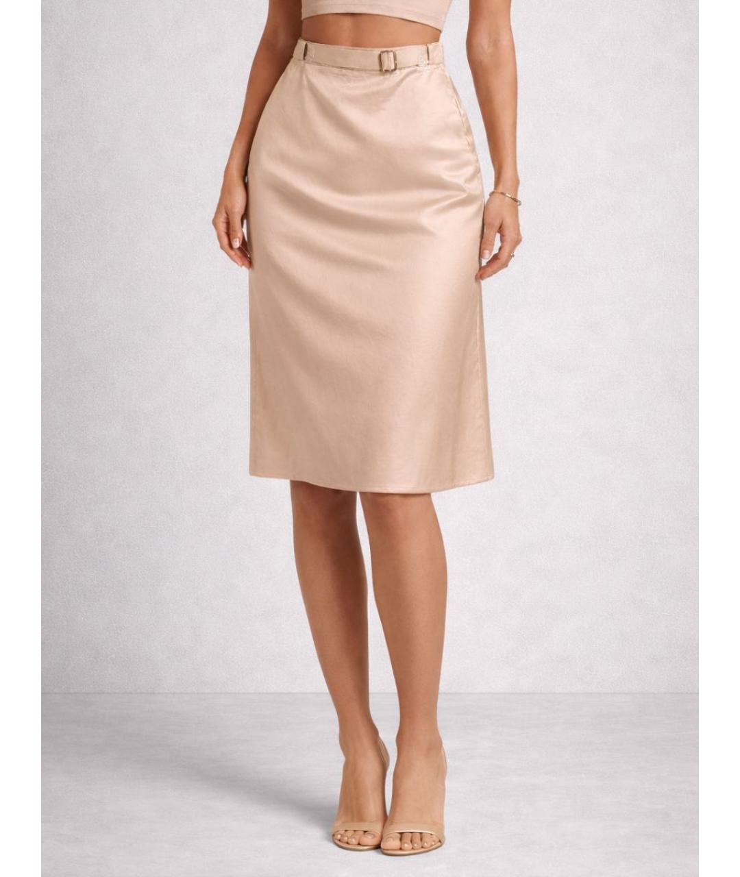 WOLFORD Бежевая юбка миди, фото 5