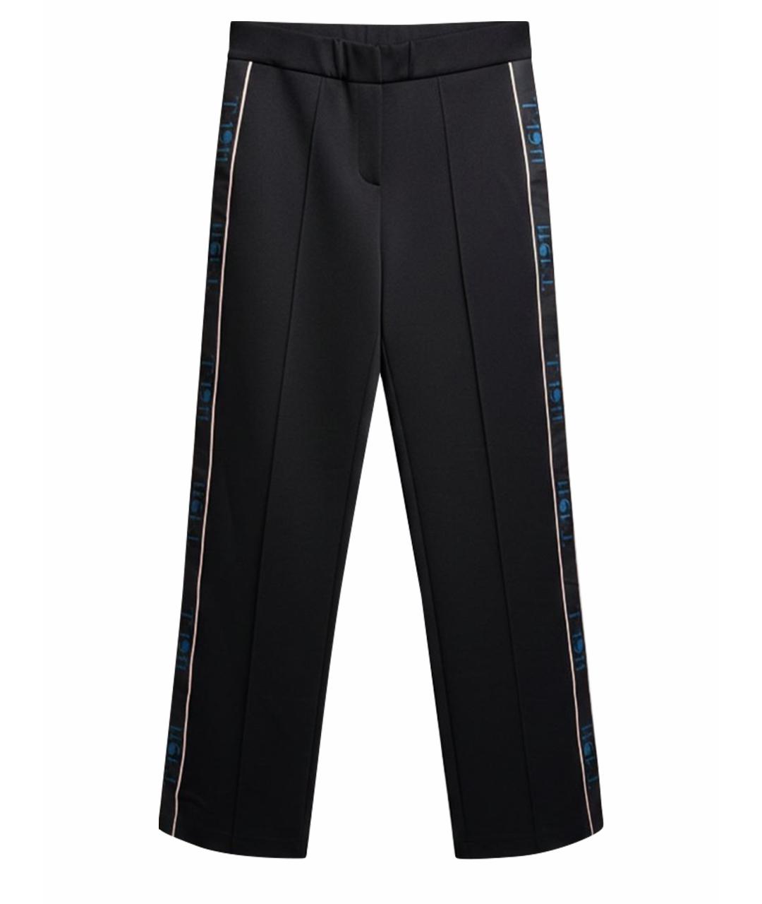 TRUSSARDI Черные прямые брюки, фото 1