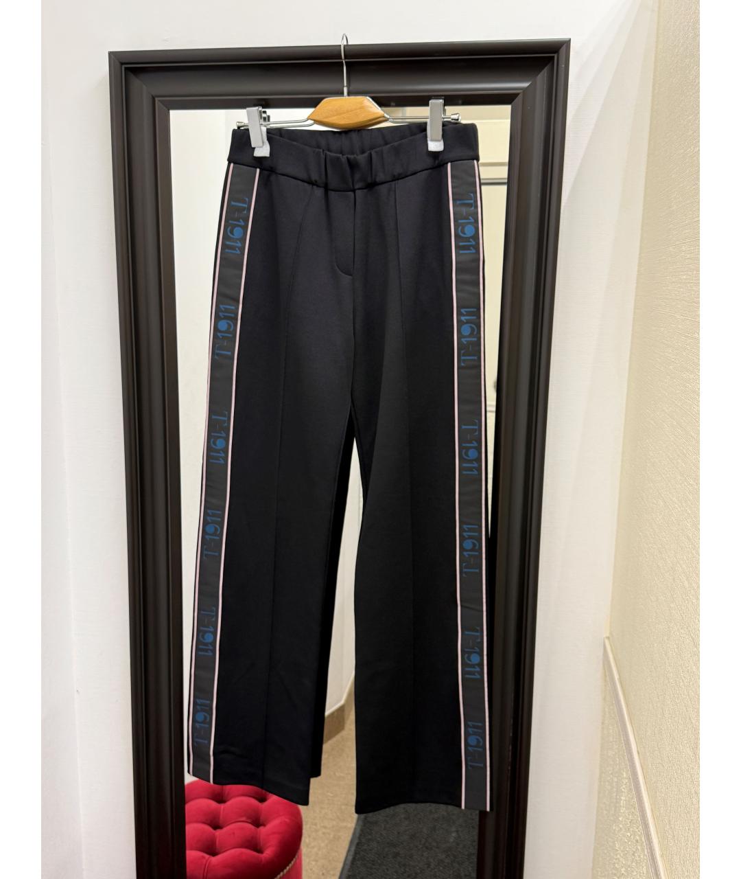 TRUSSARDI Черные прямые брюки, фото 2