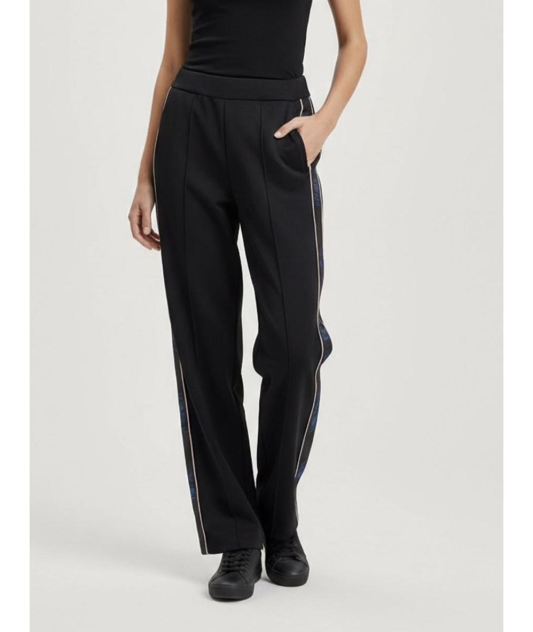 TRUSSARDI Черные прямые брюки, фото 6