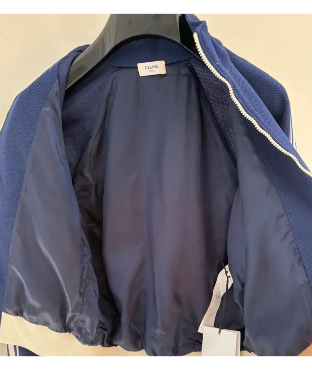CELINE Темно-синяя хлопковая куртка, фото 3
