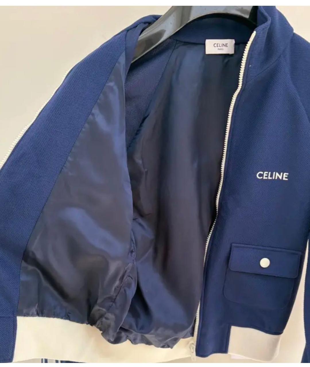 CELINE Темно-синяя хлопковая куртка, фото 4