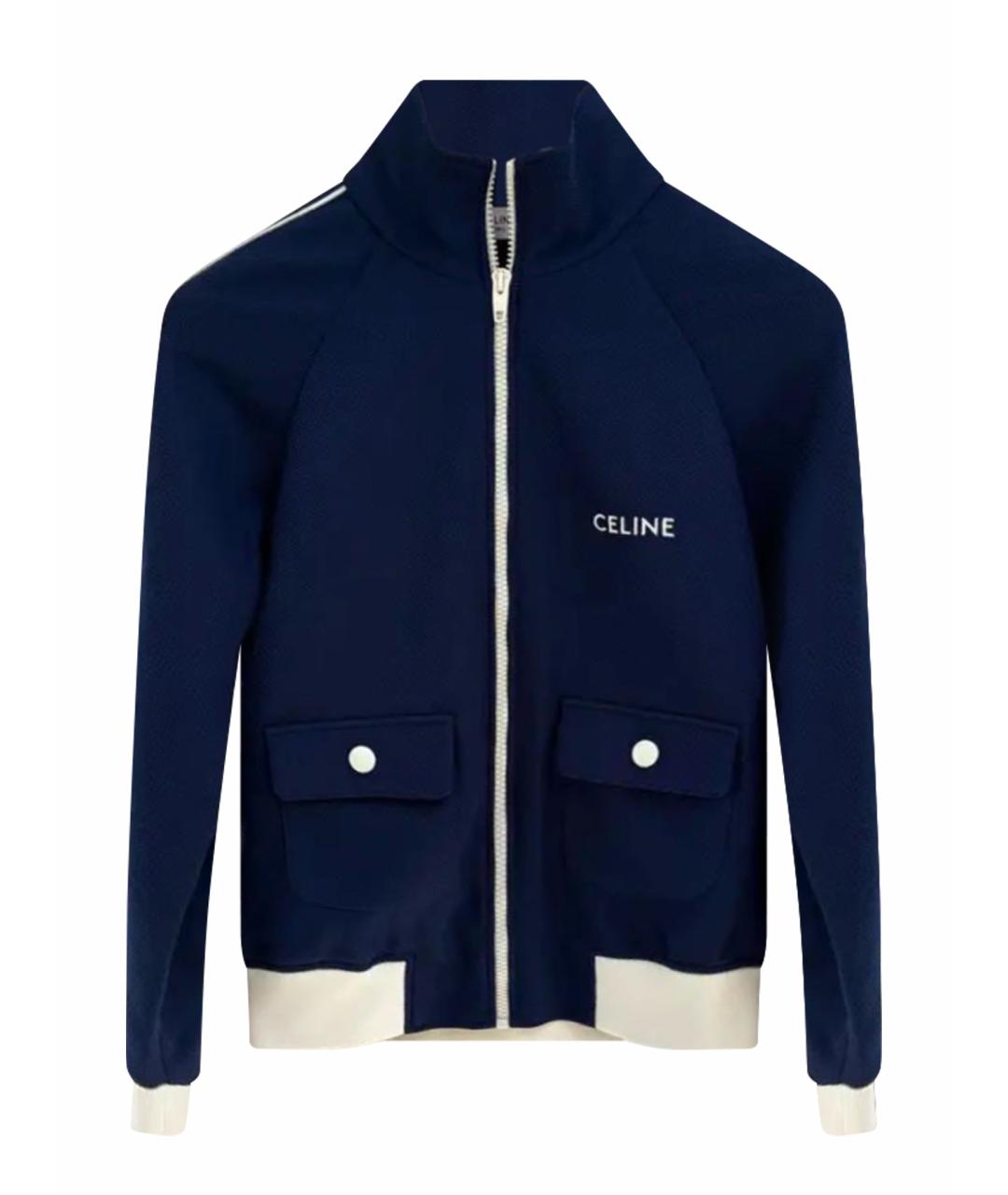 CELINE Темно-синяя хлопковая куртка, фото 1