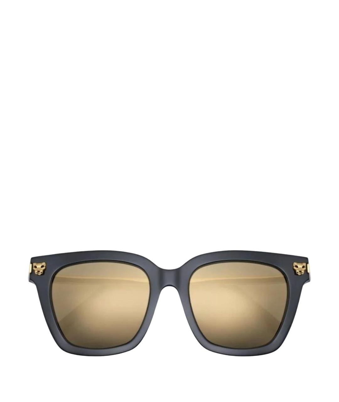 CARTIER Черные пластиковые солнцезащитные очки, фото 1