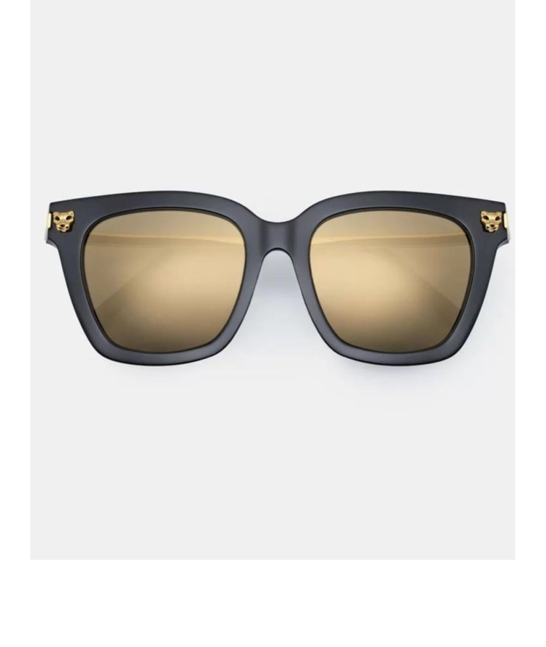 CARTIER Черные пластиковые солнцезащитные очки, фото 10