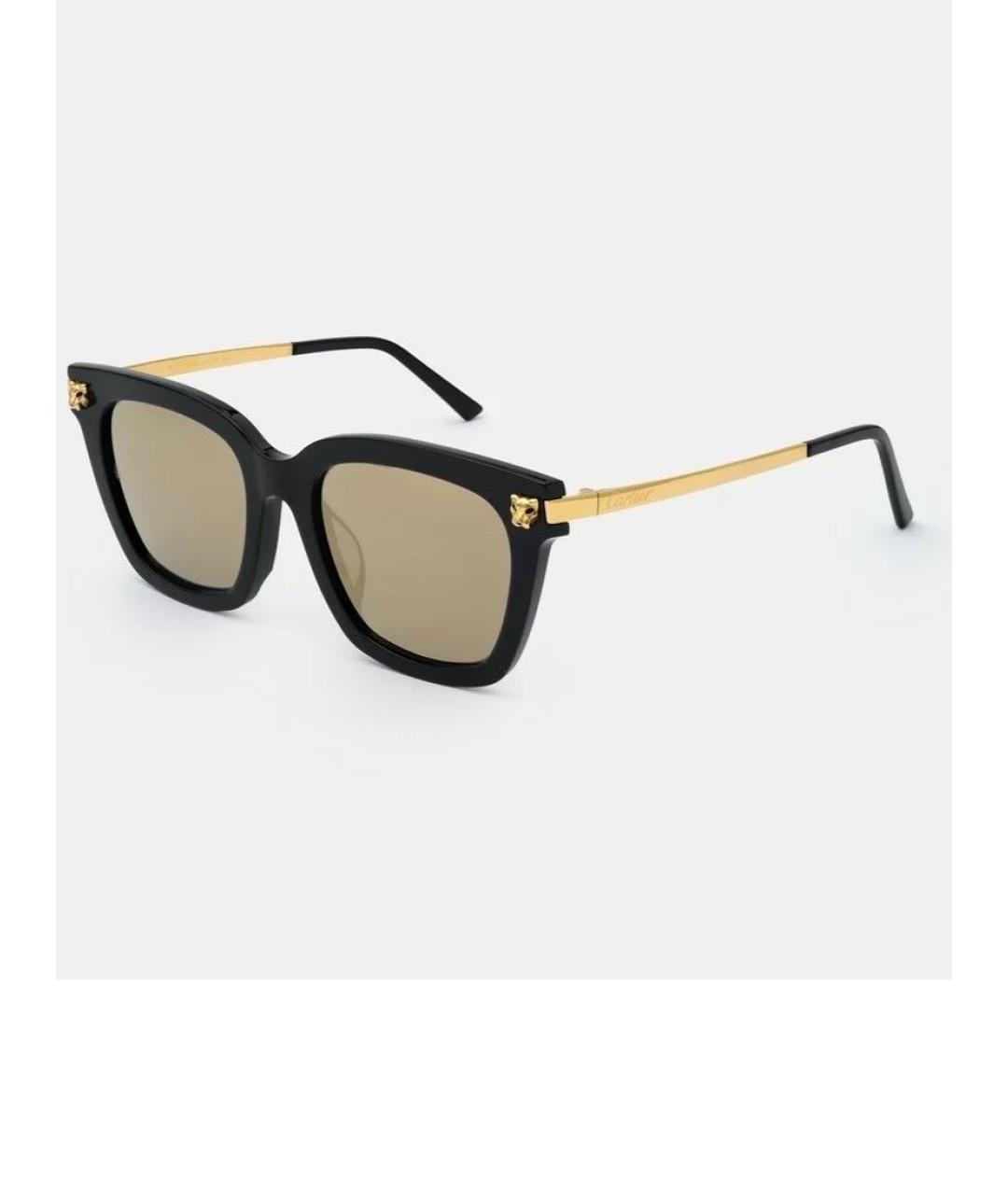 CARTIER Черные пластиковые солнцезащитные очки, фото 2
