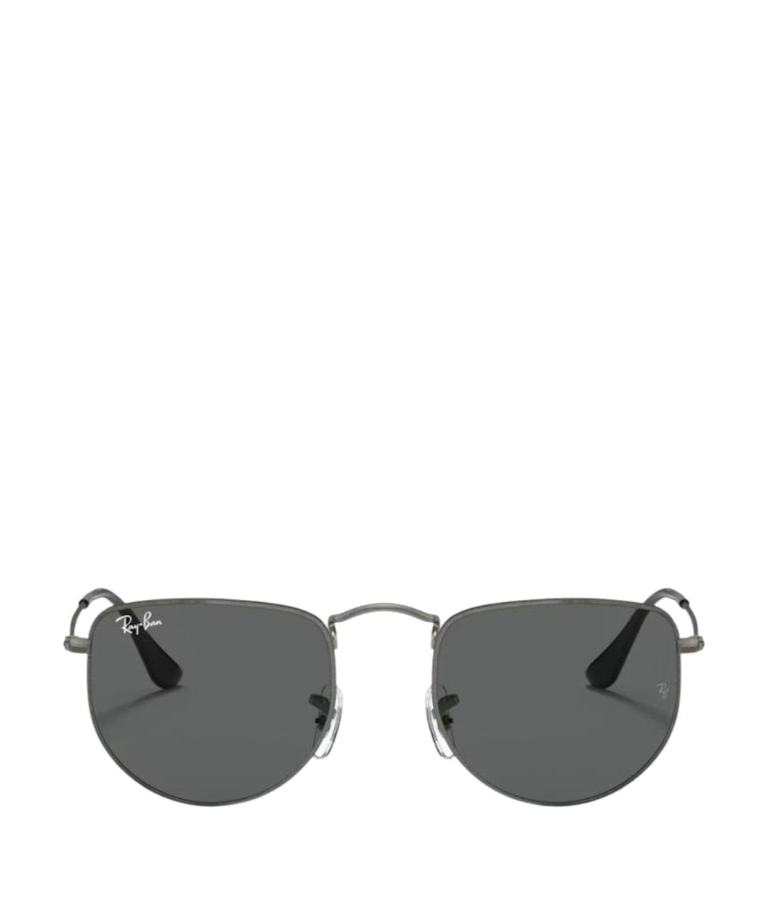 RAY BAN Антрацитовые металлические солнцезащитные очки, фото 1