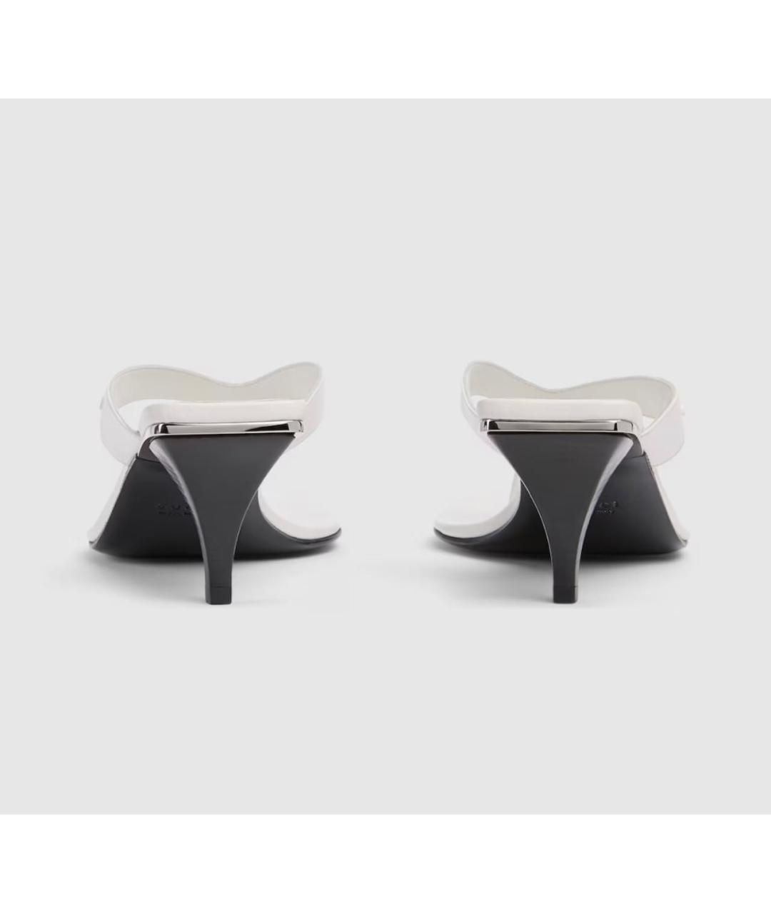 GUCCI Красные кожаные босоножки, фото 4