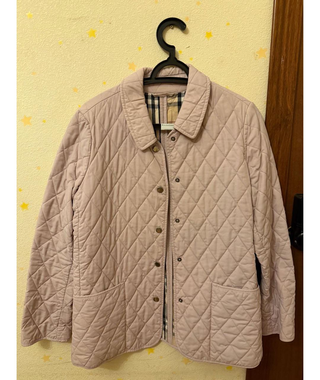 BURBERRY Розовая хлопковая куртка, фото 5
