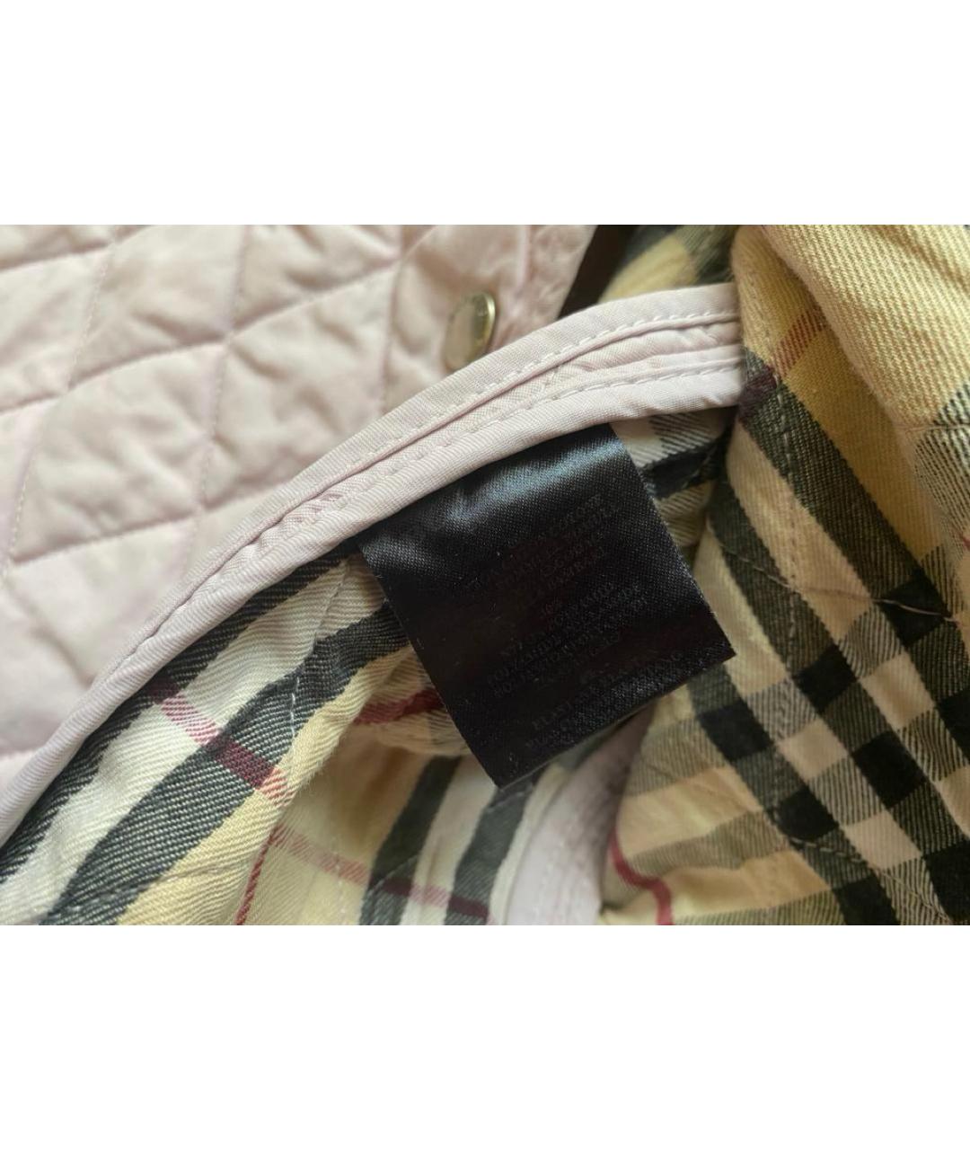 BURBERRY Розовая хлопковая куртка, фото 7