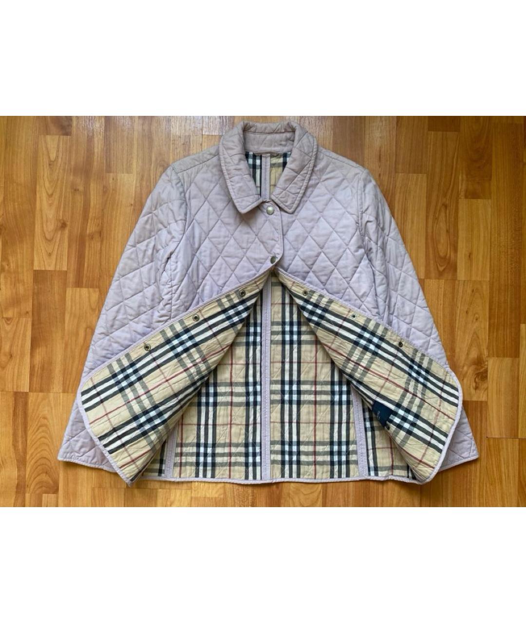 BURBERRY Розовая хлопковая куртка, фото 6
