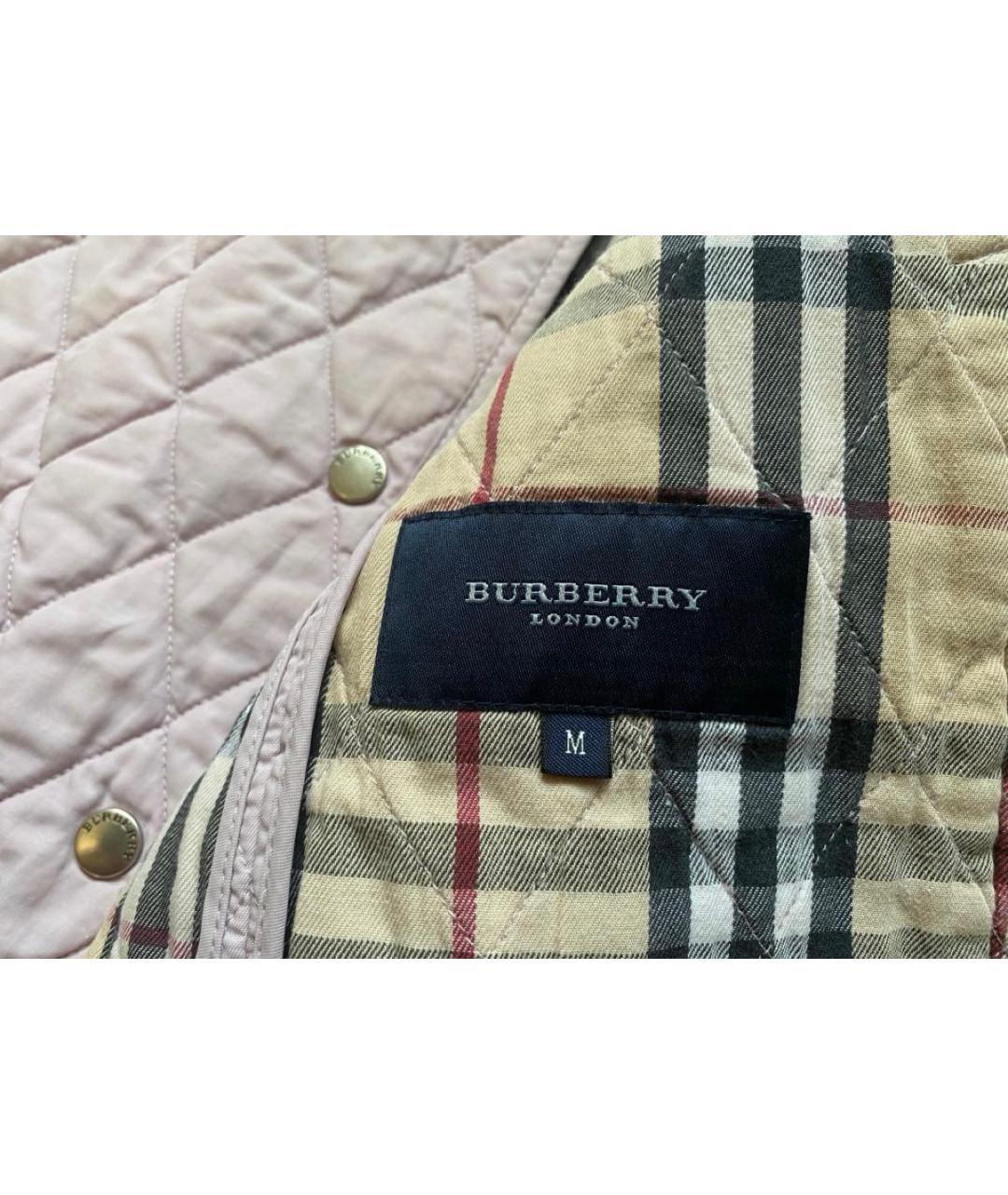 BURBERRY Розовая хлопковая куртка, фото 3