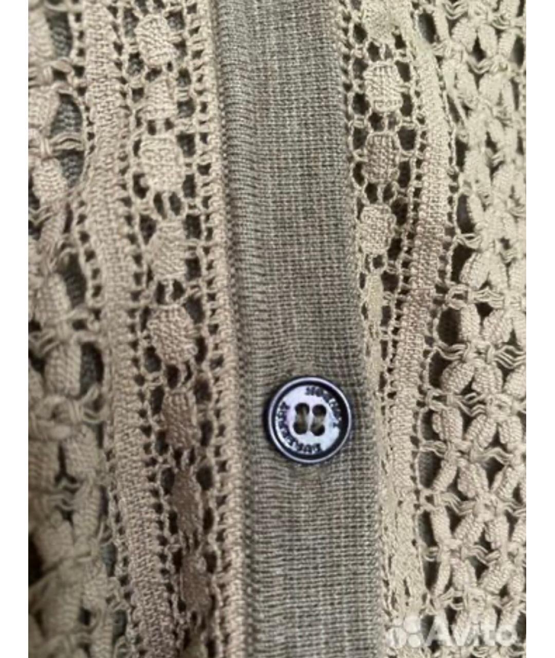 BURBERRY Бежевый хлопковый кардиган, фото 2