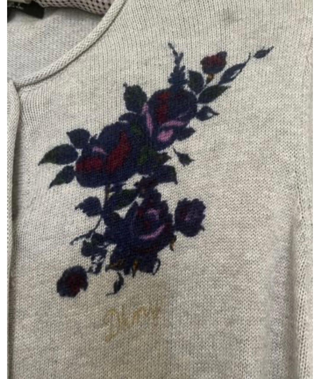 DKNY Серый хлопко-эластановый кардиган, фото 4