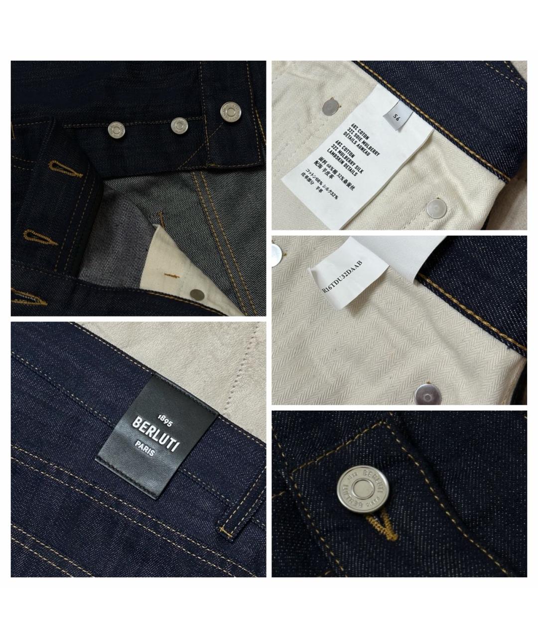 BERLUTI Темно-синие повседневные брюки, фото 6