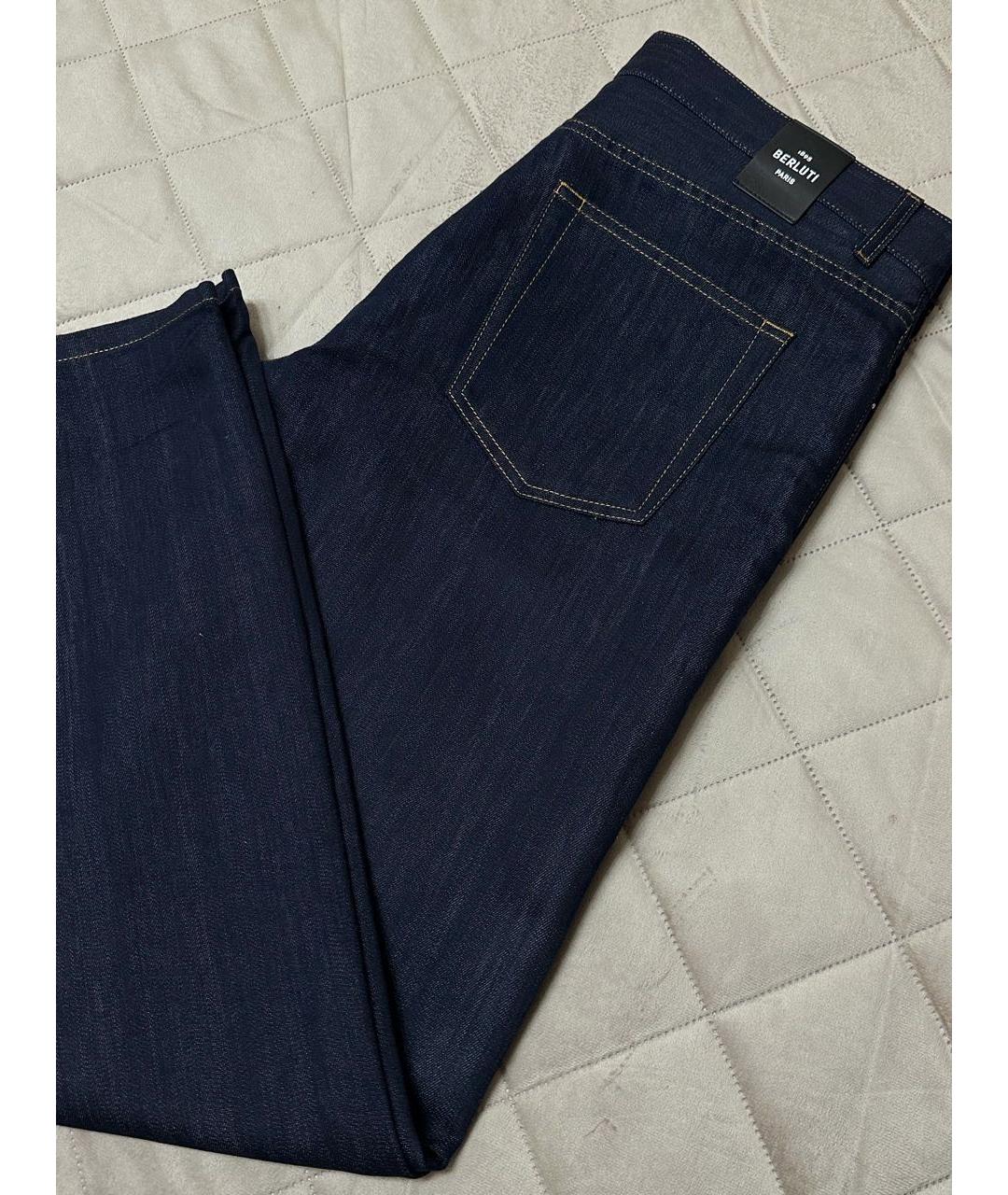 BERLUTI Темно-синие повседневные брюки, фото 4