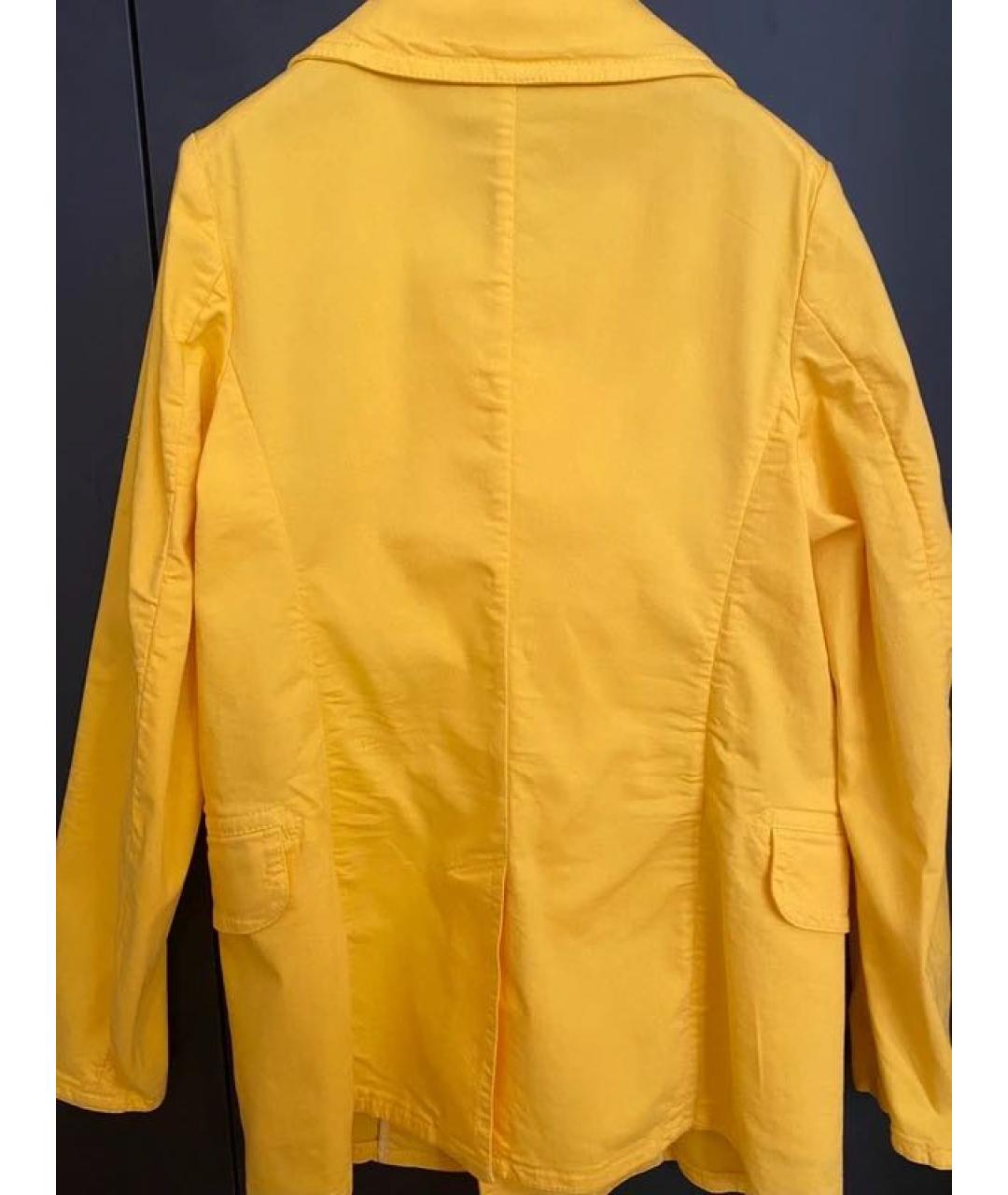 DSQUARED2 Желтый хлопковый тренч/плащ, фото 2