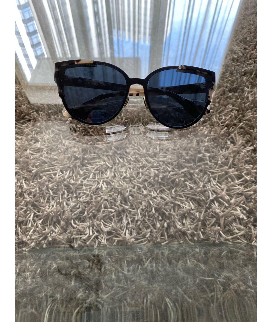 CHRISTIAN DIOR PRE-OWNED Мульти пластиковые солнцезащитные очки, фото 5