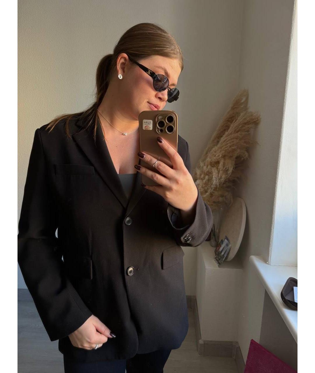 CELINE Черные металлические солнцезащитные очки, фото 4