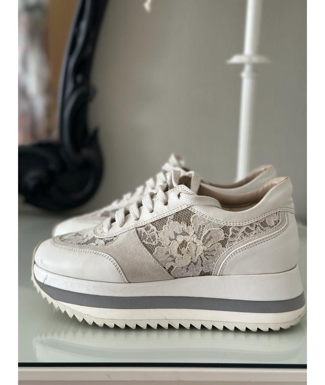 LE SILLA Белые кожаные кроссовки, фото 7