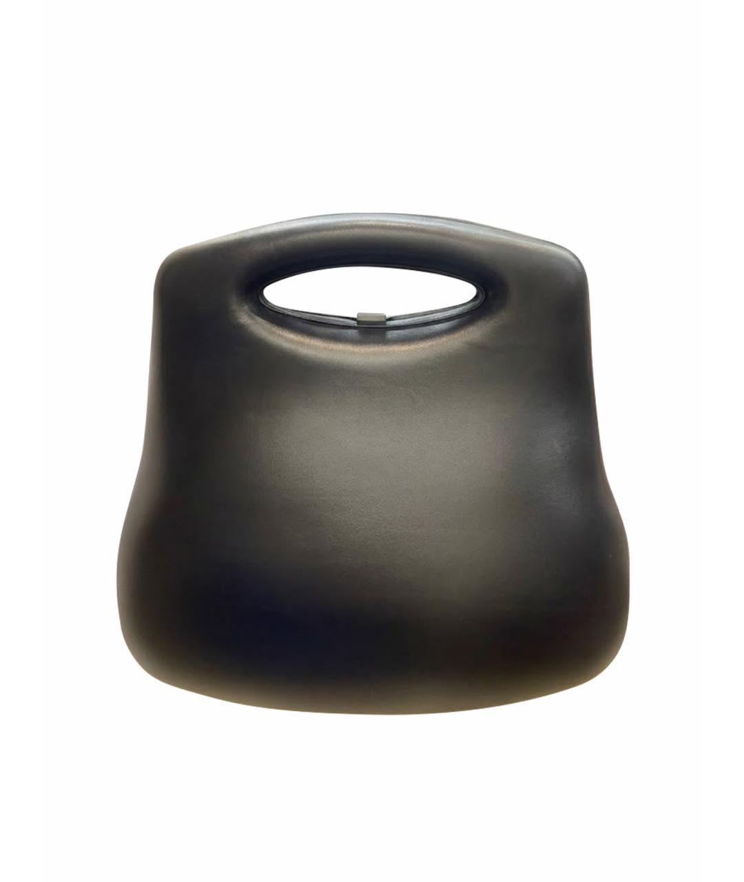 CHANEL Черная кожаная сумка с короткими ручками, фото 1