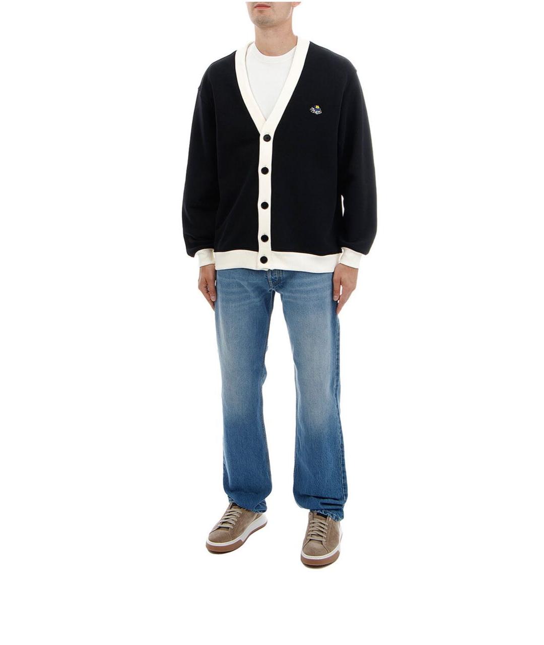 MAISON MARGIELA Синие хлопковые прямые джинсы, фото 3